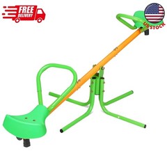 Teeter Totter Seesaw for Kids,Outdoor 360 Degrees, for 3-6 Years Old Kids,Green