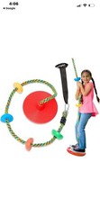 NEW Jungle Gym Kingdom Swing Seat Rainbow Rope, Red/Multicolor