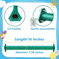 15 Set Metal Monkey Bars Ladder Rungs Set for Backyards Playground and Children