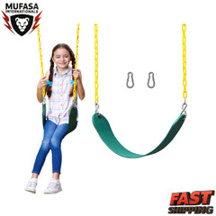 Jungle Gym Kingdom Green Swing Seat Replacement Kit w/ Heavy Duty Chains