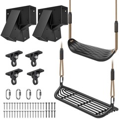 Heavy Duty Swing Set Kit – Reinforced A-Frame Brackets & 4 Hangers, DIY Swing
