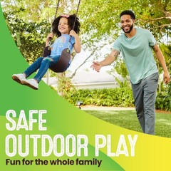 Swurfer Tree Outdoor Swing Set Swings – Playground Swing Seat Replacement, Sw…