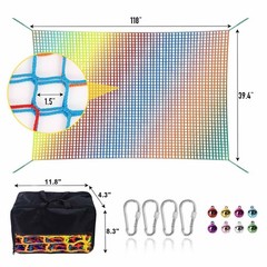 Kids Climbing Net – 3.3FT x 9.9FT Heavy Duty Playground Safety Mesh, Jungle Gym