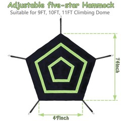 6.2-Foot Outdoor Dome Climber for 9/10/11FT Climbing Dome, 49×74 Inch Waterpr…