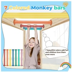 16″ 7 Color Monkey Bars Kit for Backyard & Playground