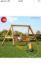 Swing Set Anchor Kit – 4-Pack Stainless Steel Bracket for 4″x4″ Legs