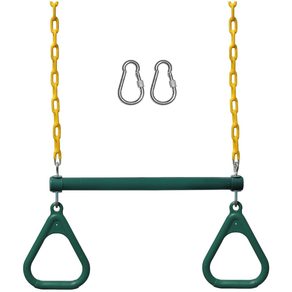 Backyard Swing Set with Trapeze Bar & Monkey Bars