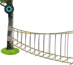 Outdoor Bridge Rope Ladder for Kids Rope Bridge Outdoor Obstacle Course Solid