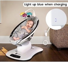 10 ft Power Cord for 4moms mamaRoo 4, 12V 3A Charger for RockaRoo Baby Swing, AC