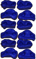 Climbing Rock 12 Hold Peg swing set playset playground Jungle Gym backyard Blue
