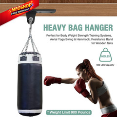 Heavy Bag Hangers Brackets, 4 Holes Ceiling Anchor without Swivel, Black