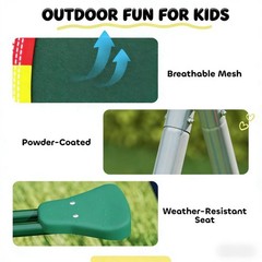 Outdoor Swings Glider Kids Swing Set Seat Backyard Heavy Duty