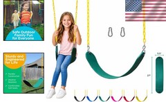 Green Swing Seat with Weather-Resistant Chains – Ideal for DIY Outdoor Projects