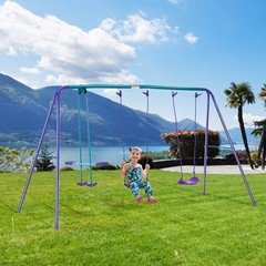 Children’s Playground Swing Set A-Frame Stand for Kids Outdoor Indoor Backyard
