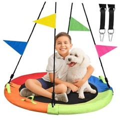Tree Swing, Saucer Swing, 40 inch 900lbs Weight Capacity, with 40 Inch