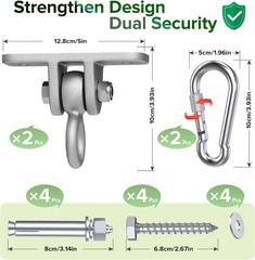 Highpro Swing Hangers for Wooden Sets Pack of 2 Heavy Duty Silver – 2