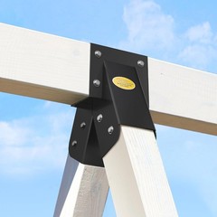Rust-Resistant Black Swing Set Bracket – Easy Installation for Playgrounds