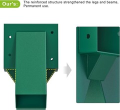 A-Frame Middle Swing Set Brackets, Heavy Duty Steel Hardware with Mounting ,