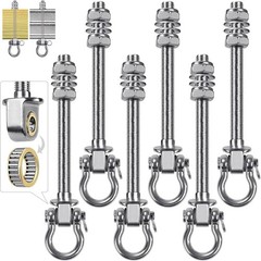 Swing Hangers W/ Bearing 6 Pack Stainless Steel 304 Swing Hooks Wood & Metal