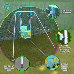 Sportspower FNS-004 My 1st Toddler Swing – Heavy-Duty Baby Indoor/Outdoor Swing