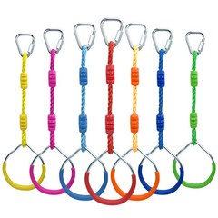 7 Colorful Ninja Ring Fitness Gymnastic Ring Outdoor Backyard Playground Trai…