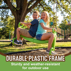 Glider Swing – Heavy Duty Dual Swingset for Kids, Easy Install