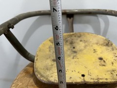 Vintage Metal Swingset Swing Seat Yellow Rare!