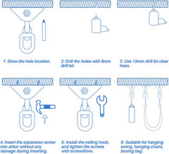 360° Swivel Swing Hangers for 1200Lb Heavy Duty in 304 Stainless Steel, Swing Ho