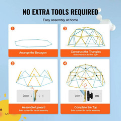 Climbing Dome-Outdoor Fun for Kids This 10 Ft. Geometric Dome Climber Supports u