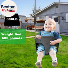 Heavy Duty Swing Seats for Kids & Adults, High‑Back Full Bucket Toddler Swing &