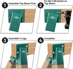 Heavy Duty Swing Sets Brackets Including 2 Green A-Frame Swing Set Brackets 2…