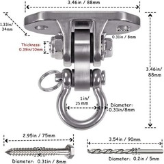 IOH Heavy Duty Swing Hanger Stainless Steel 304 Antirust – 2000 lb Capacity, …