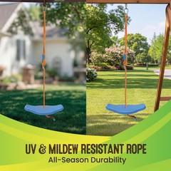 Swurfer Kids Tree Swing: Backyard Swingset. Durable, Weatherproof, Easy Install!