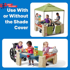 Step2 All around Playtime Patio with Canopy Playset – Shaded Outdoor Playhouse f