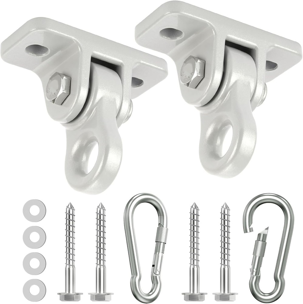 Heavy Duty Porch Swing Hangers Kit with Screws Bolts for Wooden Sets Playground