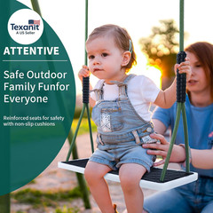 Heavy Duty Swing Seat Non-Slip with Tree Rope Adjustable Swing Set Accessories R