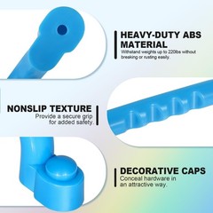 8Pcs Kids Playground Safety Handles -Swing Set & Climbing Frame Hand Grips, M…