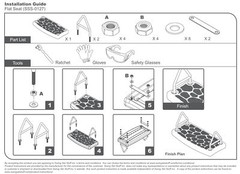 SWING SET STUFF FLAT SEAT BLACK children playground outside park accessory 0127