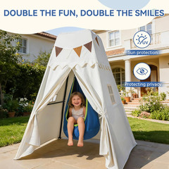 Swing Stand Frame with Sensory Pod Swings and Kids Tent,Play Tent,Heavy Duty Met