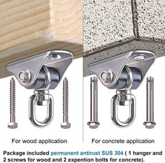 Heavy-Duty 2 Pack Silent Swing Hanger with 1000 LB Capacity for Versatile Use