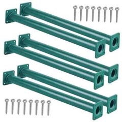 Set of 6 Monkey Bars for Backyard – Metal Ladder Rungs for Green NO SCREWS W