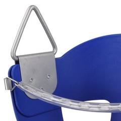 SWING SET STUFF HIGHBACK 1/2 BUCKET SEAT BLUE WITH CHAINS AND HOOKS outside 0046