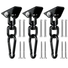Hammock Hanging Kit, 360° Rotating Heavy Duty Swing Chair Hook 1200 lbs Cap