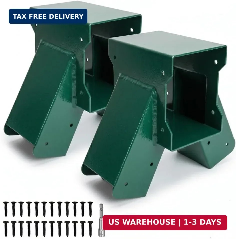 A-Frame Swing Set Bracket Kit, 2-Piece Wood Swing Hardware for Outdoor Playgroun