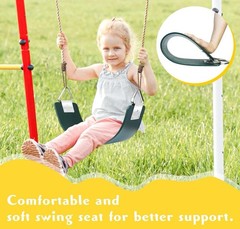 Swing Seat with Metal Triangle Ring 30.4 X 5.9 Inch, Heavy Duty Swing Set Pair
