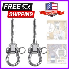 Heavy Duty Swing Hangers – Set of 2 Stainless Steel Screw Brackets for Indoor…