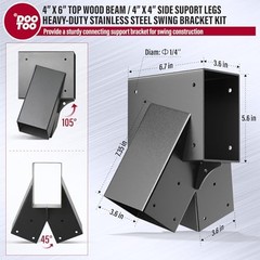Swing Set A Frame Brackets 2 Pack