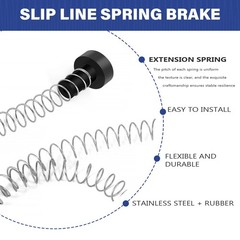 Zipline Spring Brake 165cm Stainless Steel Zip Line Spring Brake Heavy Duty4170