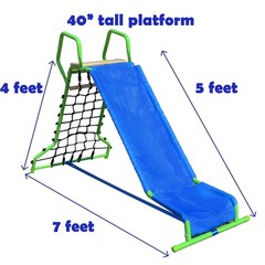5 Ft Resbaladilla Para Niños De 3 a 6 Años Toboganes Patio Exterior Interior