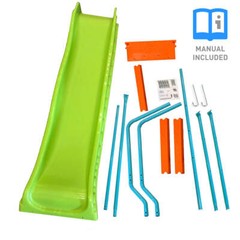 Toddler Island 6-Foot Wavy Kids Slide, Indoor or Outdoor, Ages 3 to 6